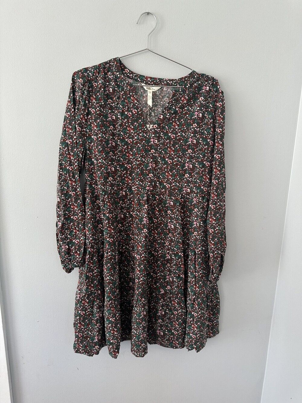NWT Matilda Jane Long Sleeve Dress Bohemian Prairie Floral Women's Small